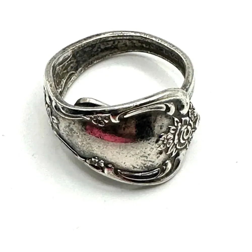 Vintage W.A. Rogers Oneida Silver Plate Spoon Bypass Pinkie Ring Retro Size 4.25